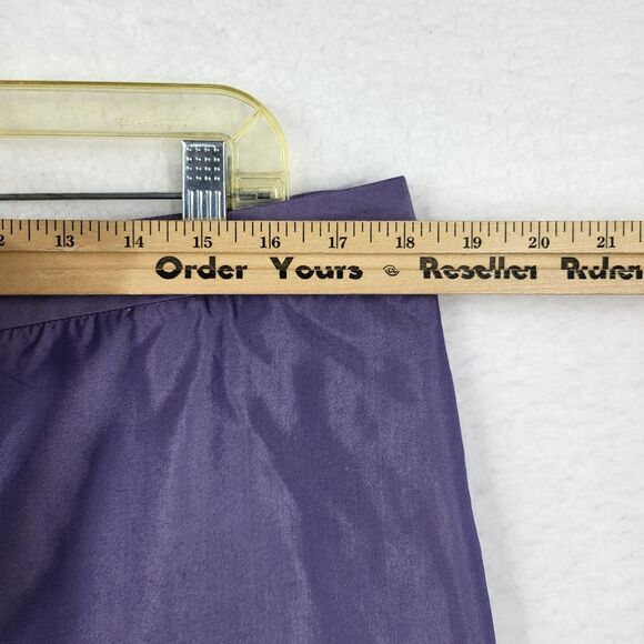 LAFAYETTE NY 148 womens 16 purple cotton silk blend pants set (flawed) - Picture 7 of 15